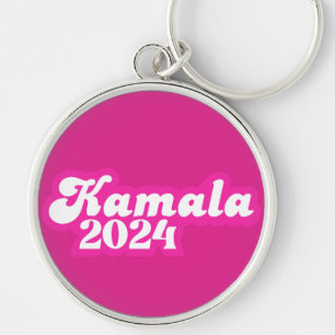 Kamala Harris girly Pink Logo 2024 Key Ring