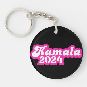 Kamala Harris girly Pink Logo 2024 Key Ring