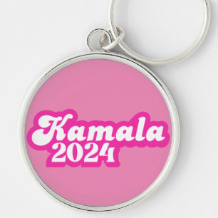 Kamala Harris girly Pink Logo 2024 Key Ring