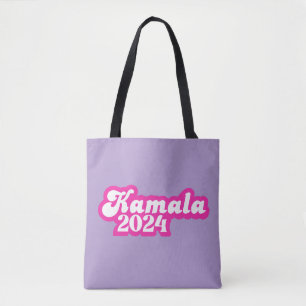 Kamala Harris girly Pink Logo 2024 Tote Bag