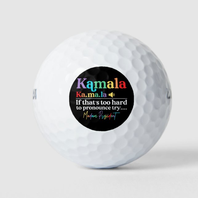 Kamala Harris Golf Balls (Front)