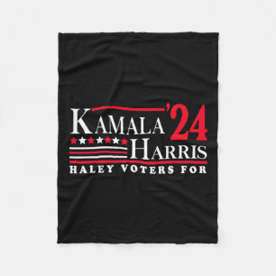 Kamala Harris Haley Voters For Fleece Blanket
