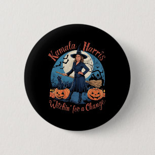 Kamala Harris Halloween Witch Quotes 2024 Election 6 Cm Round Badge