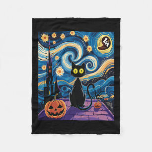Kamala Harris Harris Waltz 2024 Cat Halloween Fleece Blanket