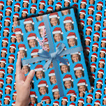 Kamala Harris Head Face Santa Hat Christmas  Wrapping Paper<br><div class="desc">Funny Kamala Harris Face Santa Hat Christmas, You can Replace the face of this Wrapping Paper with your favourite photo (make sure to crop as much to the face as possible and use an app to remove the background) and personalise this funny Christmas Holiday Wrapping Paper with your kid, husband,...</div>