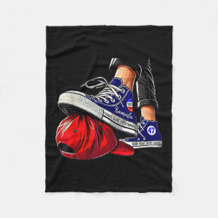Kamala Harris High Heels Stepping On Red Hat Fleece Blanket