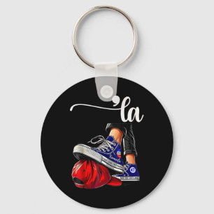 Kamala Harris High Heels Stepping On Red Mega Hat  Key Ring