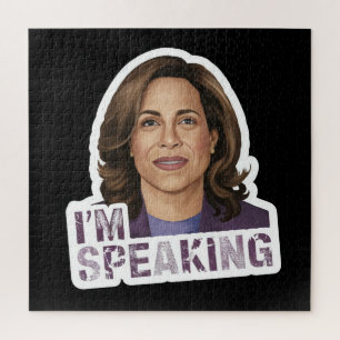 Kamala Harris I Am Speaking, Historic Debate Quote Jigsaw Puzzle