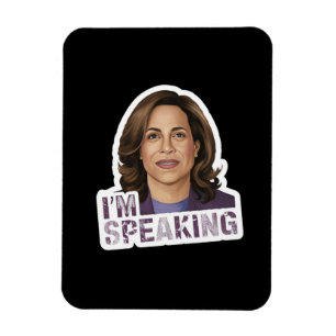 Kamala Harris I Am Speaking, Historic Debate Quote Magnet