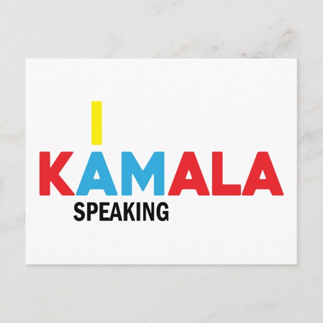 Kamala Harris, I am Speaking Postcard (Front)