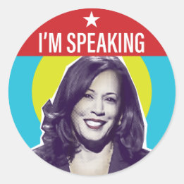 Kamala Harris / I'm Speaking Classic Round Sticker