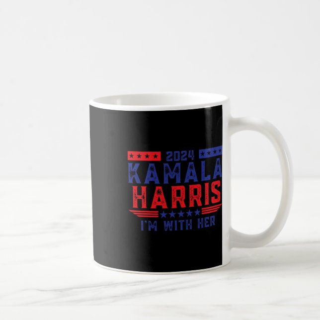 Kamala Harris I'm With Her Election 2024  Coffee Mug (Right)