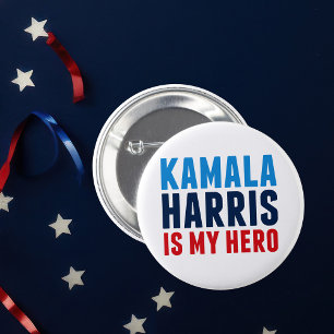 Kamala Harris is My Hero Political 6 Cm Round Badge