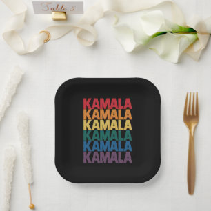Kamala Harris LGBTQ Gay Pride Lesbian Fun Gift Paper Plate