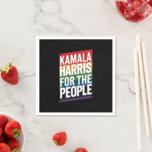 Kamala Harris LGBTQ Gay Pride Lesbian Funny Gift  Napkin