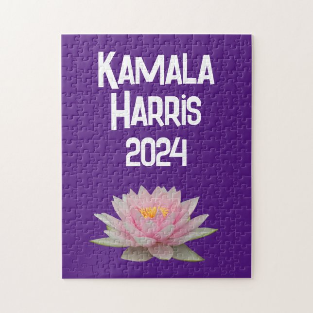 Kamala Harris Lotus 2024 Jigsaw Puzzle (Vertical)