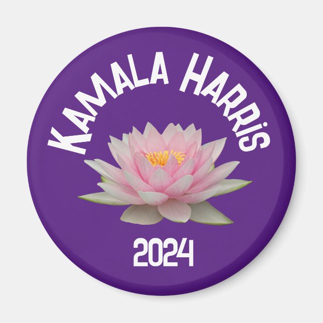 Kamala Harris Lotus 2024 Magnet (Front)