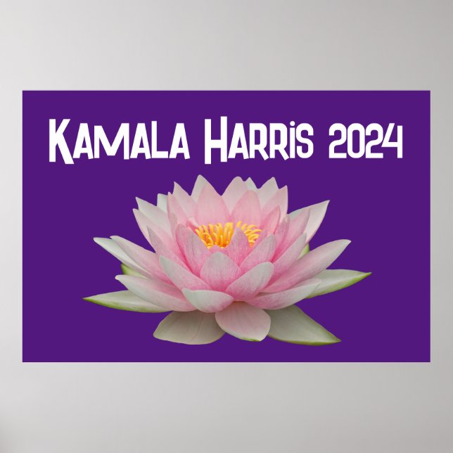 Kamala Harris Lotus 2024 Poster (Front)