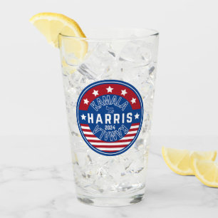 Kamala Harris Madam President 2024 Glass