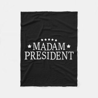 Kamala Harris Madam President  Fleece Blanket