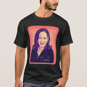 Kamala Harris Madam President Pop Art Portrait T-Shirt