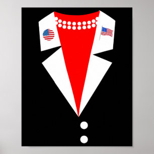 Kamala Harris Pantsuit Costume Party Female Presid Poster