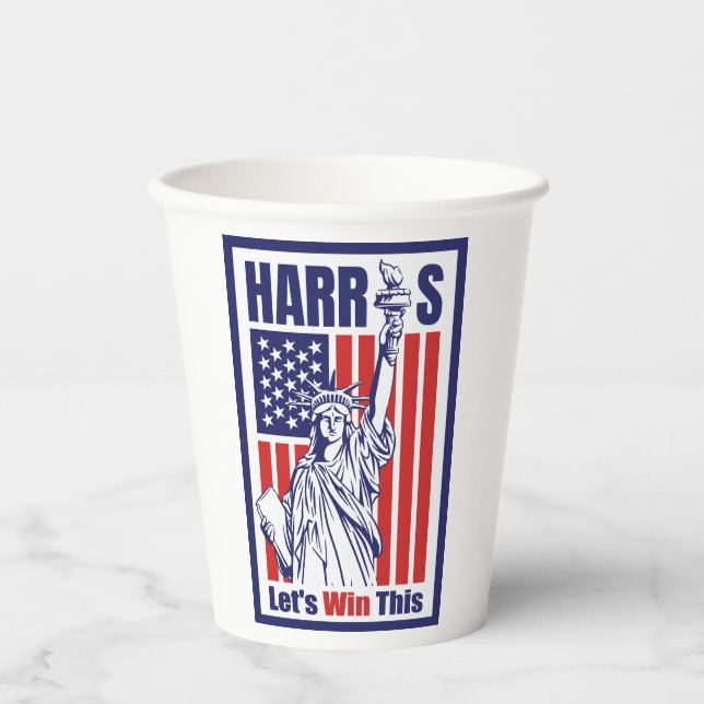 Kamala Harris Paper Cups (Front)