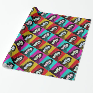 Kamala Harris Pop Art (Pink, Teal, Gold, Red) Wrapping Paper