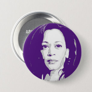 Kamala Harris Portrait 7.5 Cm Round Badge
