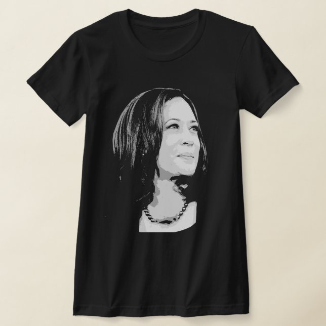 Kamala Harris Portrait Print T-Shirt (Laydown)