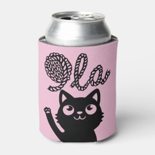 Kamala Harris President 2024 Comma La Cat and Yarn Can Cooler