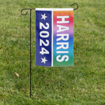 Kamala Harris President 2024 garden FLAG