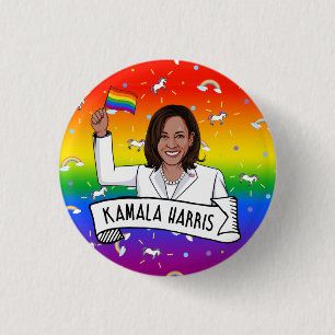 Kamala Harris Pride 3 Cm Round Badge