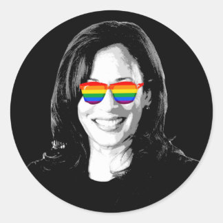 Kamala Harris Pride Classic Round Sticker