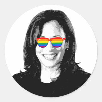 Kamala Harris Pride Classic Round Sticker