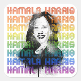 Kamala Harris Pride Square Sticker