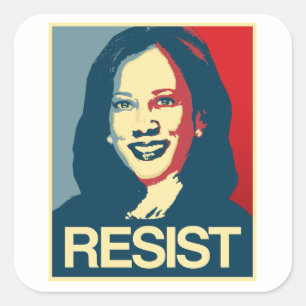 Kamala Harris Propaganda - RESIST - Square Sticker