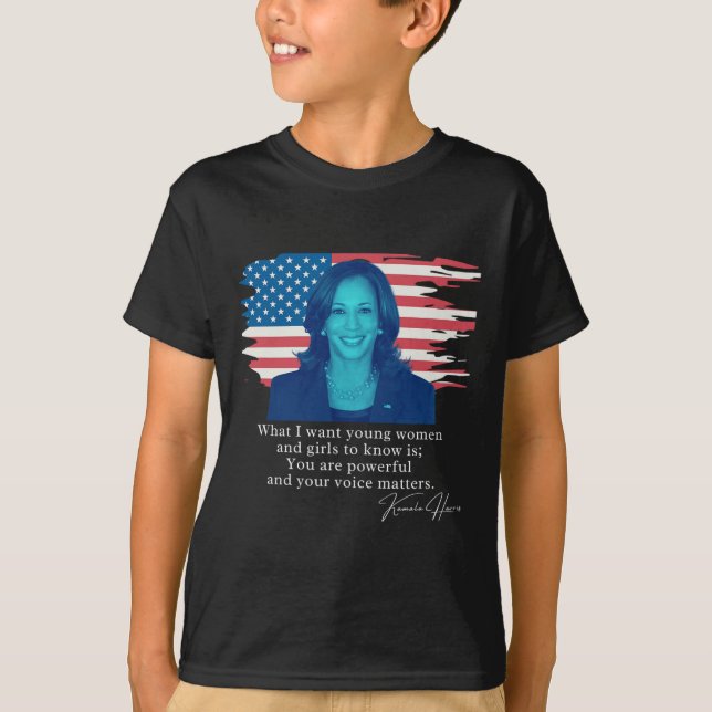 Kamala Harris Quote Tee  (Front)