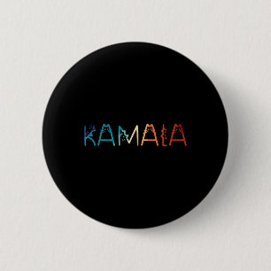 Kamala-harris Retro Cat Lettering Positive Funny 6 Cm Round Badge