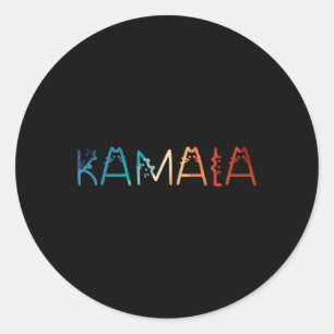 Kamala-harris Retro Cat Lettering Positive Funny Classic Round Sticker