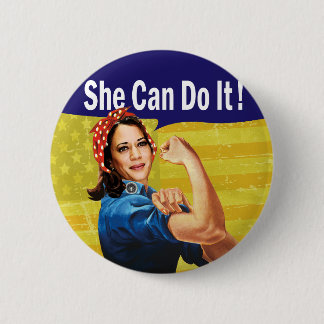 Kamala Harris She Can Do It! Button