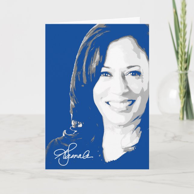 Kamala Harris Signature Card (Front)