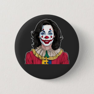 Kamala Harris Spooky Halloween Clown Election 2024 6 Cm Round Badge
