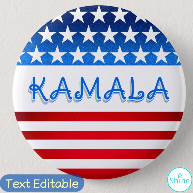 Kamala Harris Supporter Volunteers Democrats SWAG 6 Cm Round Badge (Creator Uploaded)