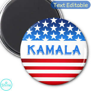 Kamala Harris Supporters American Flag Democrats Magnet