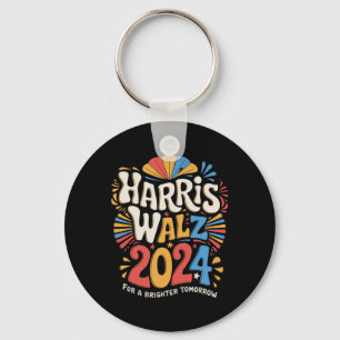 Kamala Harris Tim Waltz Campaign Harris W 2024 Ele Key Ring
