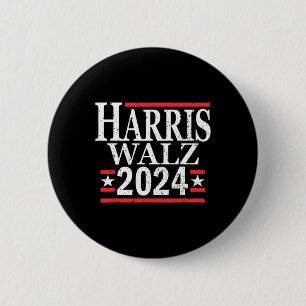 Kamala Harris Tim Walz 2024 6 Cm Round Badge