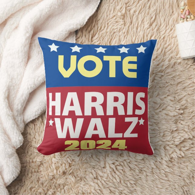 Kamala Harris Tim Walz 2024 Cushion (Blanket)