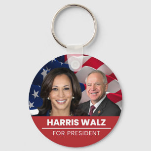 Kamala Harris Tim Walz 2024 Key Ring