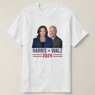Kamala Harris Tim Walz 2024 President Vice Photos T-Shirt